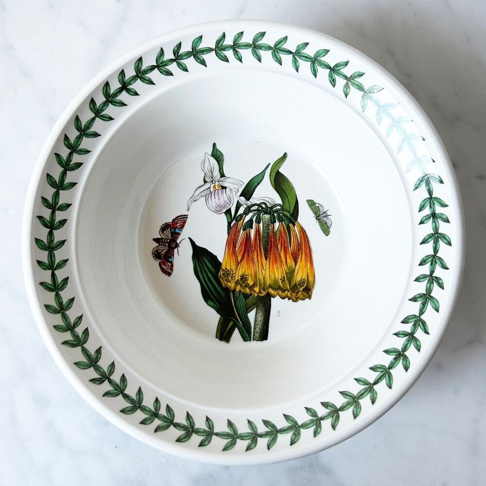 Portmeirion Botanic Garden Crown Imperial Cereal Soup Bowl 6.5" 1972 England